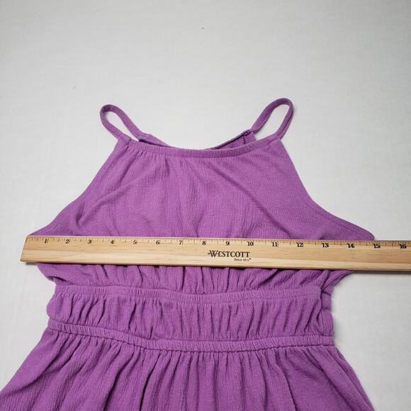 Carter's Knit Gauze Dress Girls 10/10A Purple Sleeveless Casual Bohemian Beach - Picture 4 of 16
